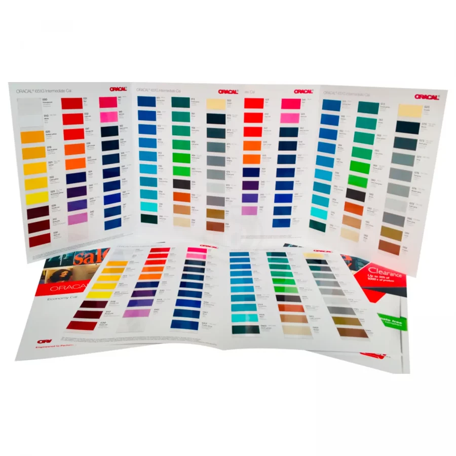 Carta colores Oracal 651G Brillo