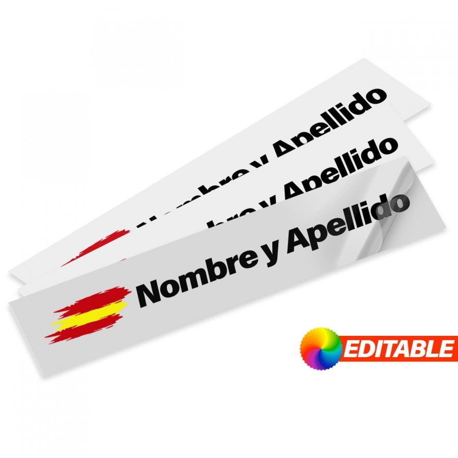 Nombre y Bandera