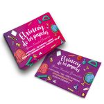 Muestra de diseño a medida de tarjetas de visita by Reval Graphics.