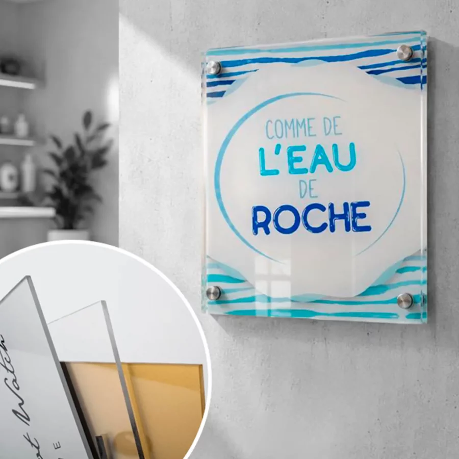 Placa metacrilato personalizada